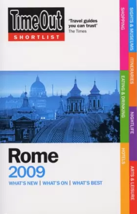 Couverture du produit · Time Out Shortlist Rome 2009