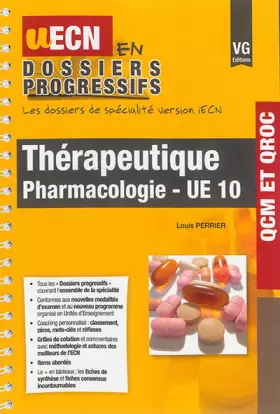 Couverture du produit · Thérapeutique Pharmacologie UE 10