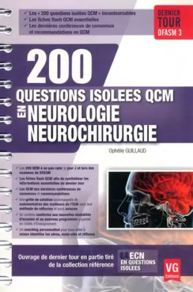 Couverture du produit · 200 questions isolées QCM en neurologie