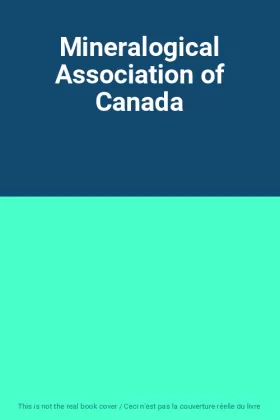 Couverture du produit · Mineralogical Association of Canada