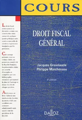 Couverture du produit · Droit fiscal général 2005