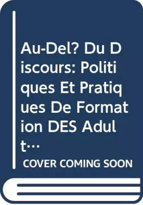 Couverture du produit · Au-delà du discours : politiques et pratiques
