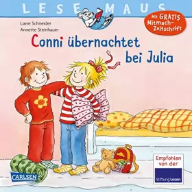 Couverture du produit · Schneider, L: LESEMAUS Conni übernachtet bei Julia