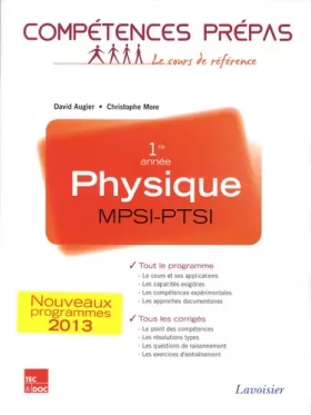Couverture du produit · Physique MPSI-PTSI 1re année