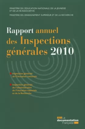 Couverture du produit · Rapport annuel des inspections générales 2010 IGEN - IGAENR