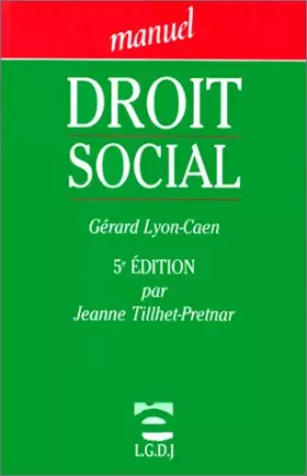 Couverture du produit · droit social - 5ème édition