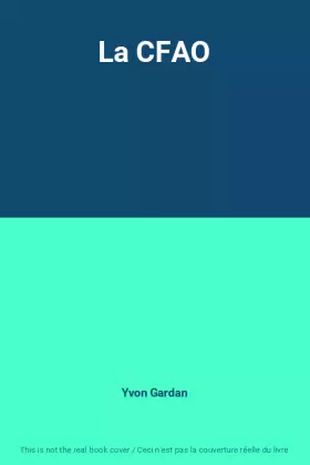 Couverture du produit · La CFAO