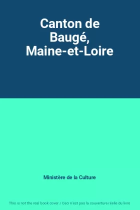Couverture du produit · Canton de Baugé, Maine-et-Loire