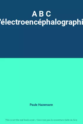 Couverture du produit · A B C d'électroencéphalographie