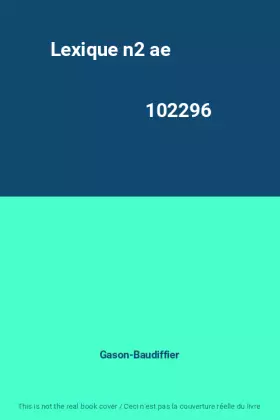 Couverture du produit · Lexique n2 ae                                                                                 102296