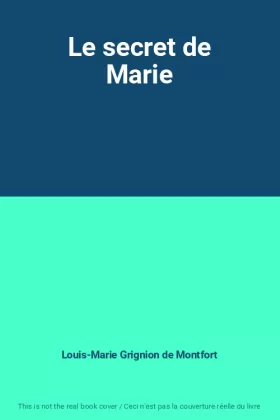 Couverture du produit · Le secret de Marie