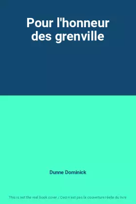Couverture du produit · Pour l'honneur des grenville