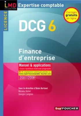 Couverture du produit · FINANCE ENTREPRISE MANUEL ENTRAINEMENT  (Ancienne édition)
