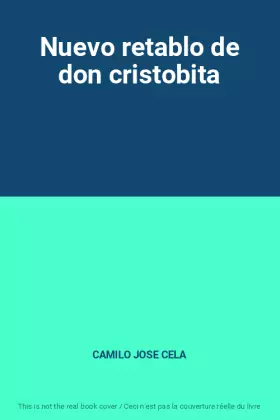 Couverture du produit · Nuevo retablo de don cristobita