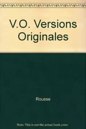 Couverture du produit · V.o. versions originales