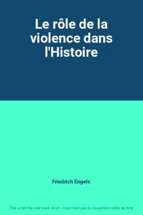 Couverture du produit · Le rôle de la violence dans l'Histoire