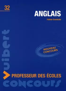 Couverture du produit · Anglais: Concours professeur des écoles