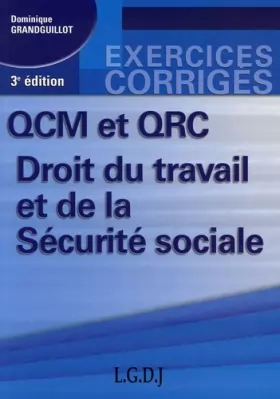 Couverture du produit · QCM et QRC Droit du travail et de la Sécurité sociale