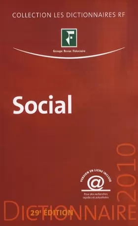 Couverture du produit · Dictionnaire Social 2010