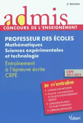 Couverture du produit · Concours Porfesseur des écoles - Mathématiques, sciences expérimentales, technologie - Admis - Je m'entraîne