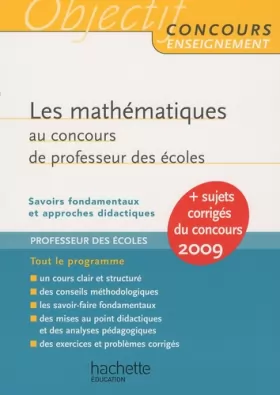 Couverture du produit · Les mathématiques au concours de professeur des écoles - CRPE