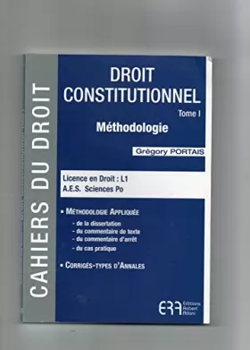 Couverture du produit · Cahiers du droit - droit constitutionnel - Méthodologie