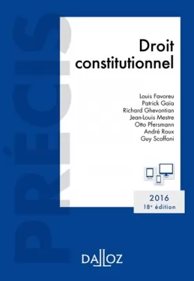 Couverture du produit · Droit constitutionnel. Édition 2016 - 18e éd.