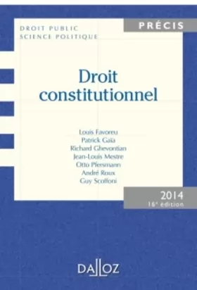 Couverture du produit · Droit constitutionnel - 16e éd.