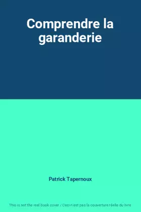 Couverture du produit · Comprendre la garanderie