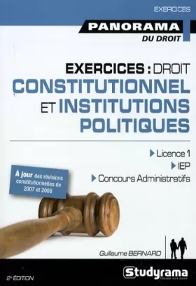 Couverture du produit · Exercices Droit Constitutionnel et Institutions Politiques 2 Edt
