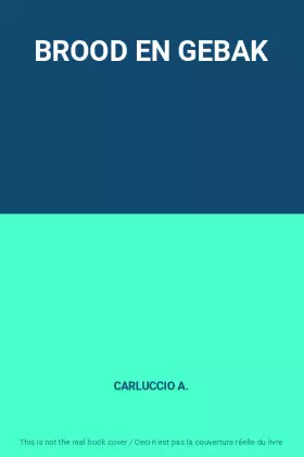 Couverture du produit · BROOD EN GEBAK