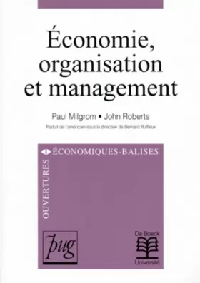 Couverture du produit · Economie, organisation et management