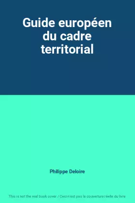 Couverture du produit · Guide européen du cadre territorial