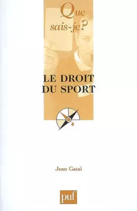 Couverture du produit · Le droit du sport