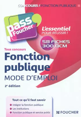 Couverture du produit · Pass'Foucher - Fonction publique Mode d'emploi 2e édition