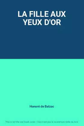 Couverture du produit · LA FILLE AUX YEUX D'OR