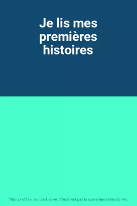 Couverture du produit · Je lis mes premières histoires