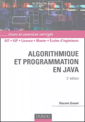 Couverture du produit · Algorithmique et programmation en Java : Cours et exercices corrigés