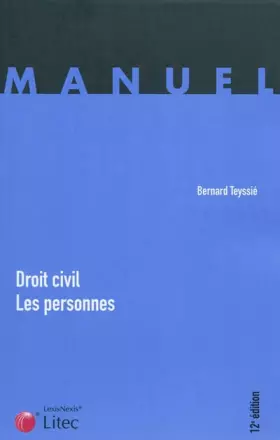 Couverture du produit · Droit civil : les personnes