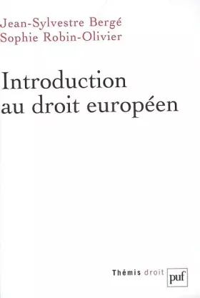 Couverture du produit · Introduction au droit européen