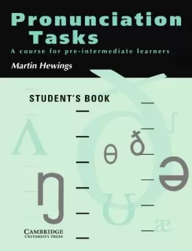 Couverture du produit · Pronunciation Tasks Student's book: A Course for Pre-intermediate Learners-