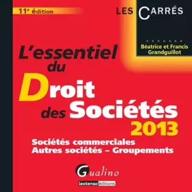 Couverture du produit · L'essentiel du droit des sociétés