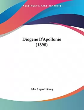Couverture du produit · Diogene D'Apollonie (1898)