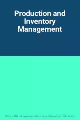 Couverture du produit · Production and Inventory Management