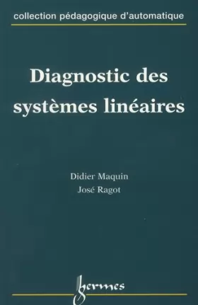 Couverture du produit · Diagnostic des systèmes linéaires