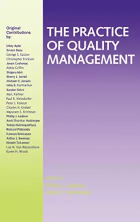 Couverture du produit · The Practice of Quality Management