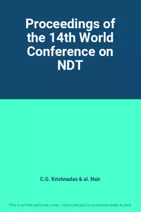 Couverture du produit · Proceedings of the 14th World Conference on NDT