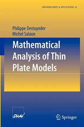 Couverture du produit · Mathematical Analysis of Thin Plate Models