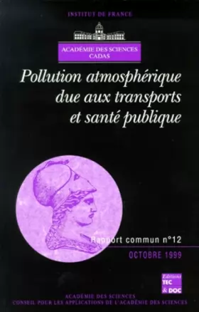 Couverture du produit · Pollution atmosphérique due aux transports et santé publique