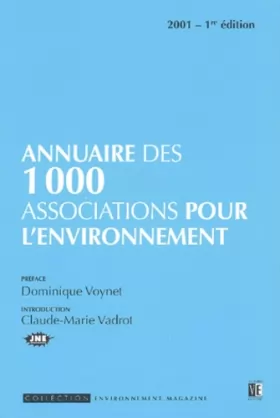 Couverture du produit · Annuaire des 1000 associations pour l'environnement